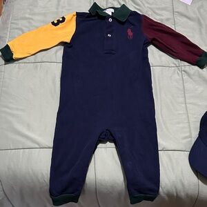 Polo by Ralph Lauren Navy and Multicolor One Piece